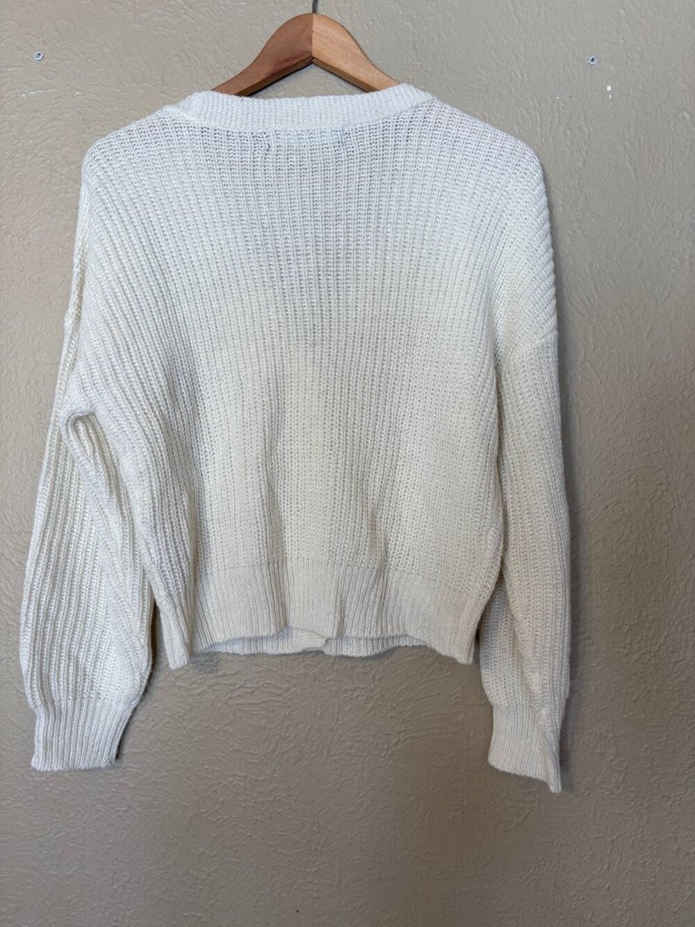 Vero Moda White Knit Cardigan, Size S - Picture 5 of 7